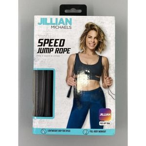 Jillian Michaels Speed Jump Rope - Full Body Workout Exercise Light‎ Weight Grip